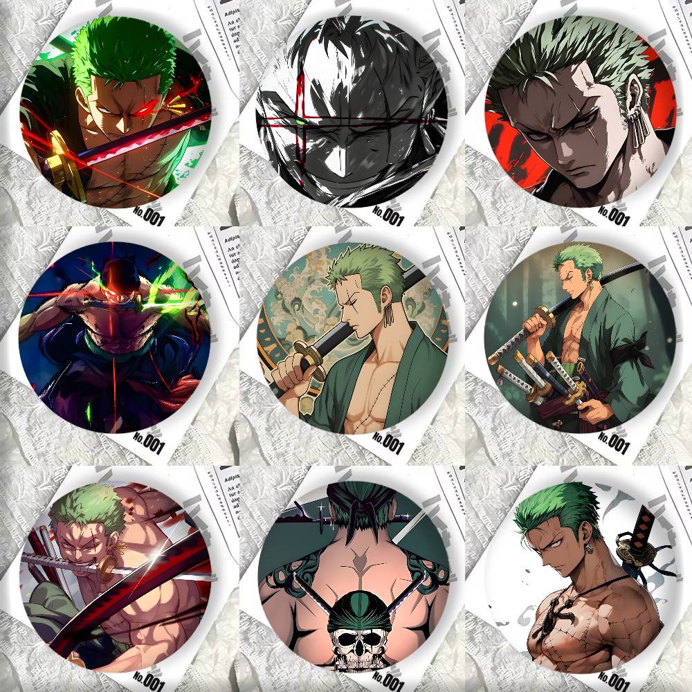 Cosplay Zone Anime Friends - Lencana Manga Anime Keren R-Roronoa Z-Zoro,