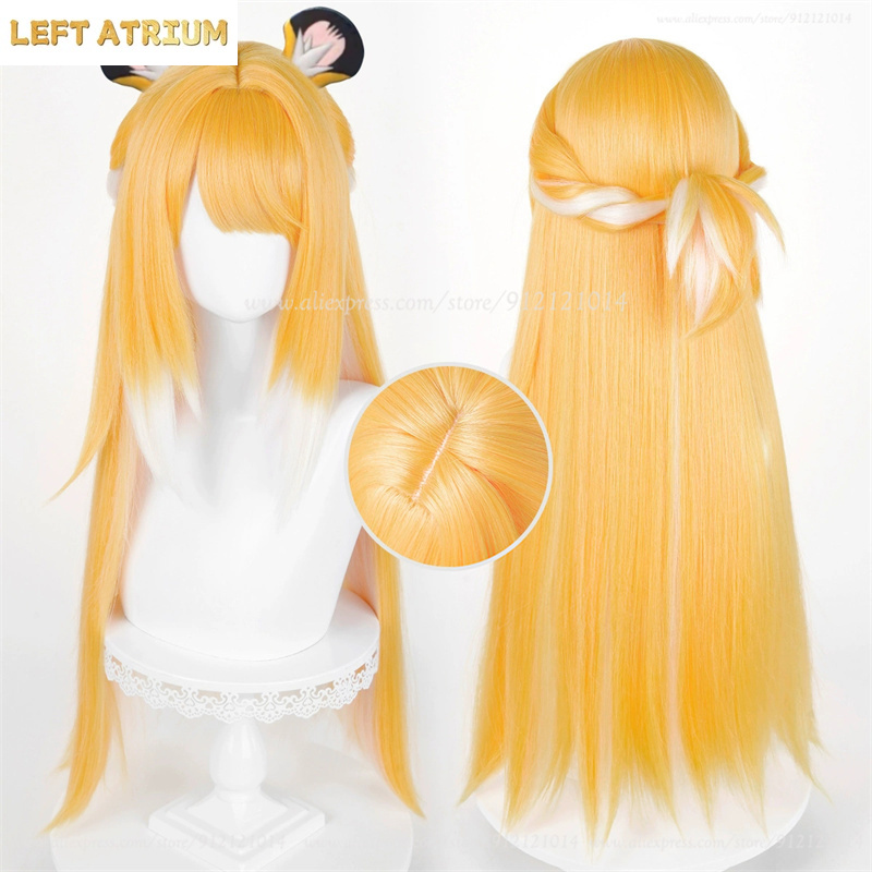 Anime Cosplay Orange Hair - ZZZ Ju Fufu Wig Cosplay Oranye