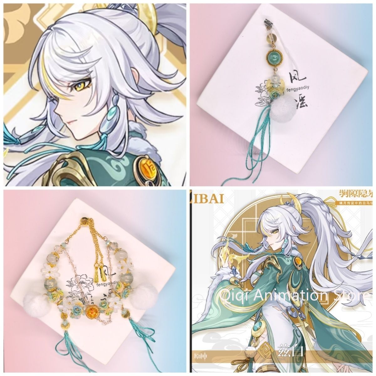 Anime Cosplay Boy - Aksesori Perhiasan Gelang Kartun Liontin Gelang