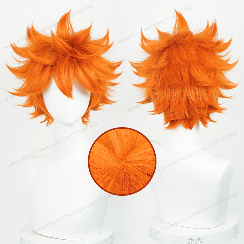 Anime Cosplay Orange Hair - Hinata Shoyo Wig Cosplay 26cm, rambut
