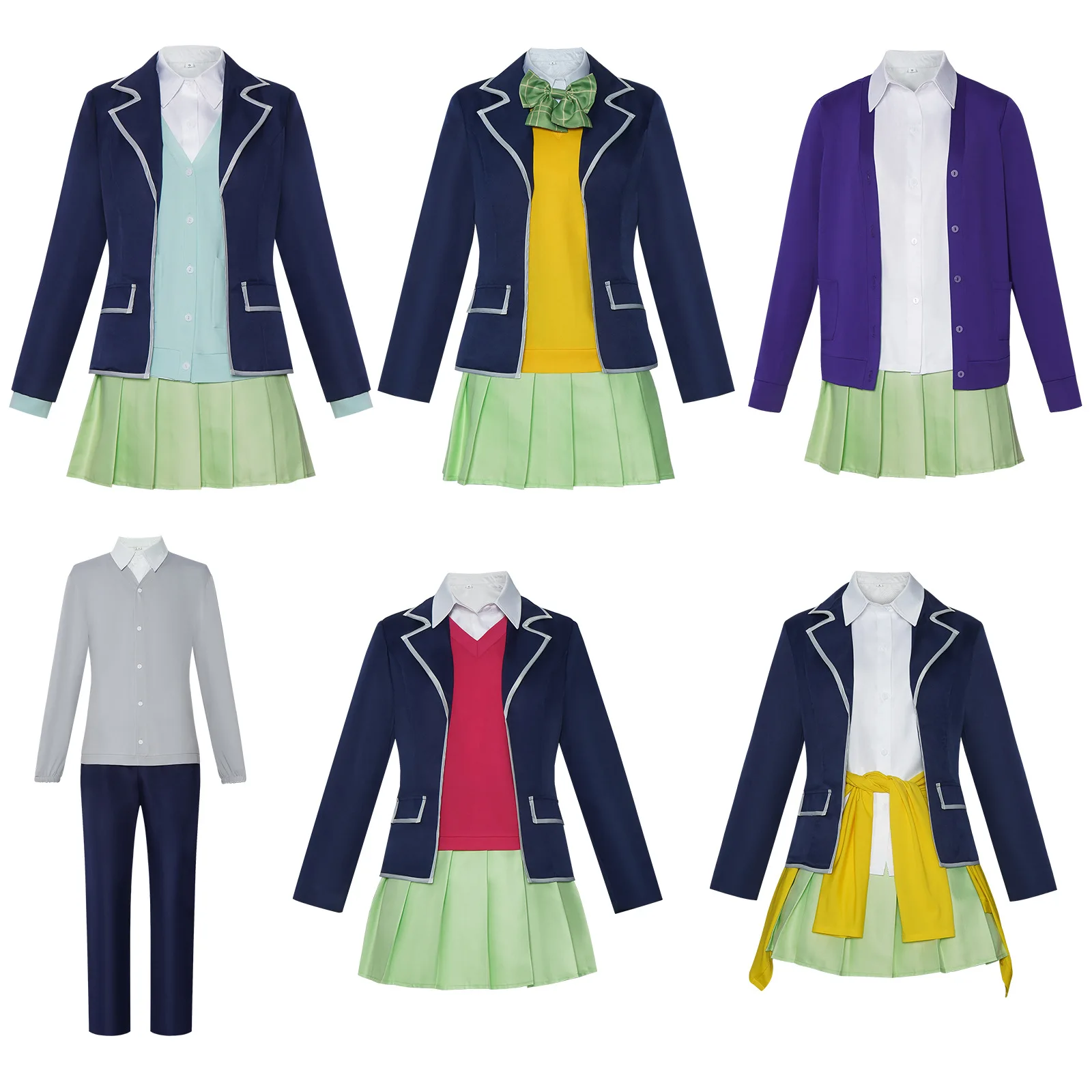 Quintuplets Anime Cosplay - Kostum Cosplay Seragam Peran Ichika Nino