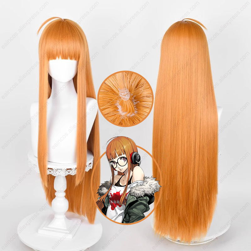 Anime Cosplay Orange Hair - Wig Cosplay Anime Futaba Sakura 85cm