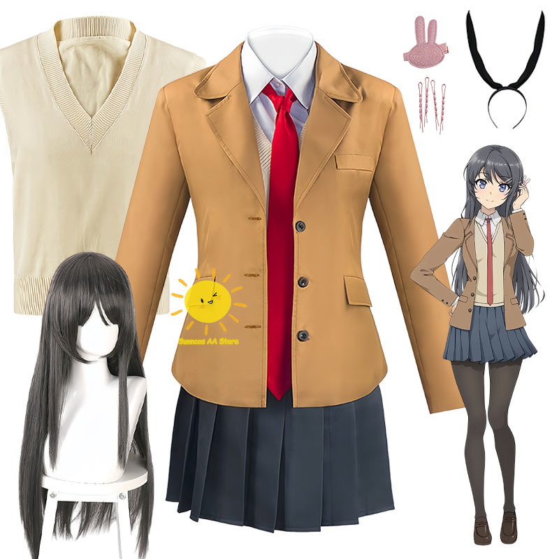 Anime Cosplay Bunny - Kostum Cosplay Anime Sakurajima Mai Rascal