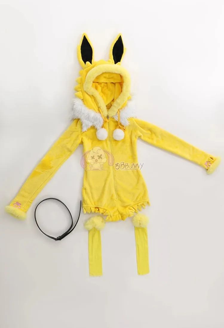 Anime Cosplay Bunny - Kostum Cosplay Jolteon Anime Natal untuk