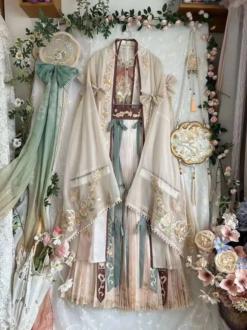Anime Cosplay Dance - Gaun Hanfu Wanita Tionghoa Kuno, Set
