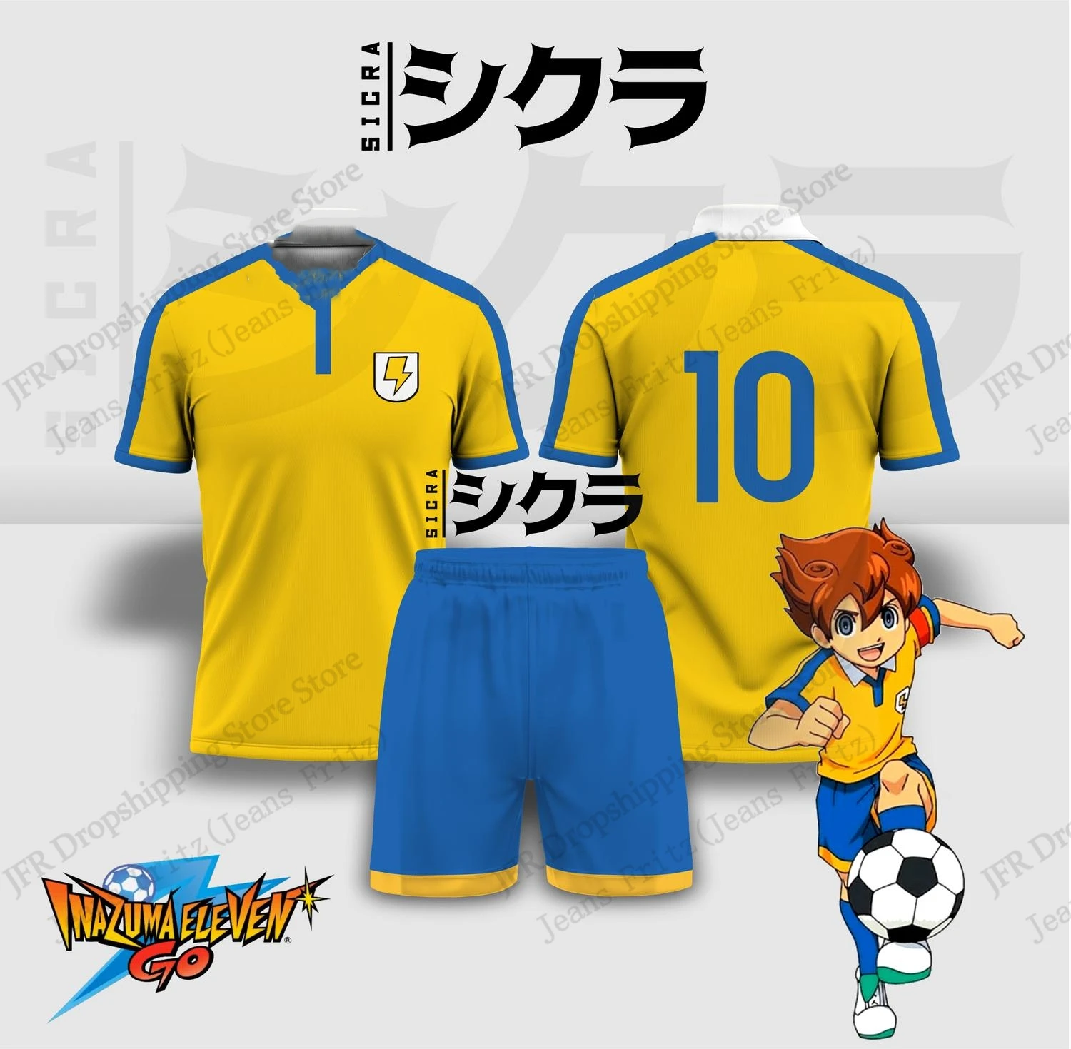 Anime & Cosplay Expo Acx 2025 - Set Jersey Jersey Inazuma Eleven Anime