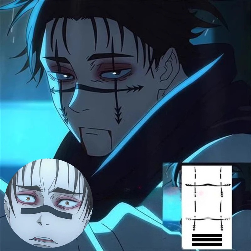 Anime Cosplay Jujutsu - Stiker Tato Choso Anime Jujitsu Kaisen