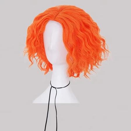 Wig Cosplay Mad Hatter, Wig Pe - Anime Cosplay Orange Hair ulasan dan harga