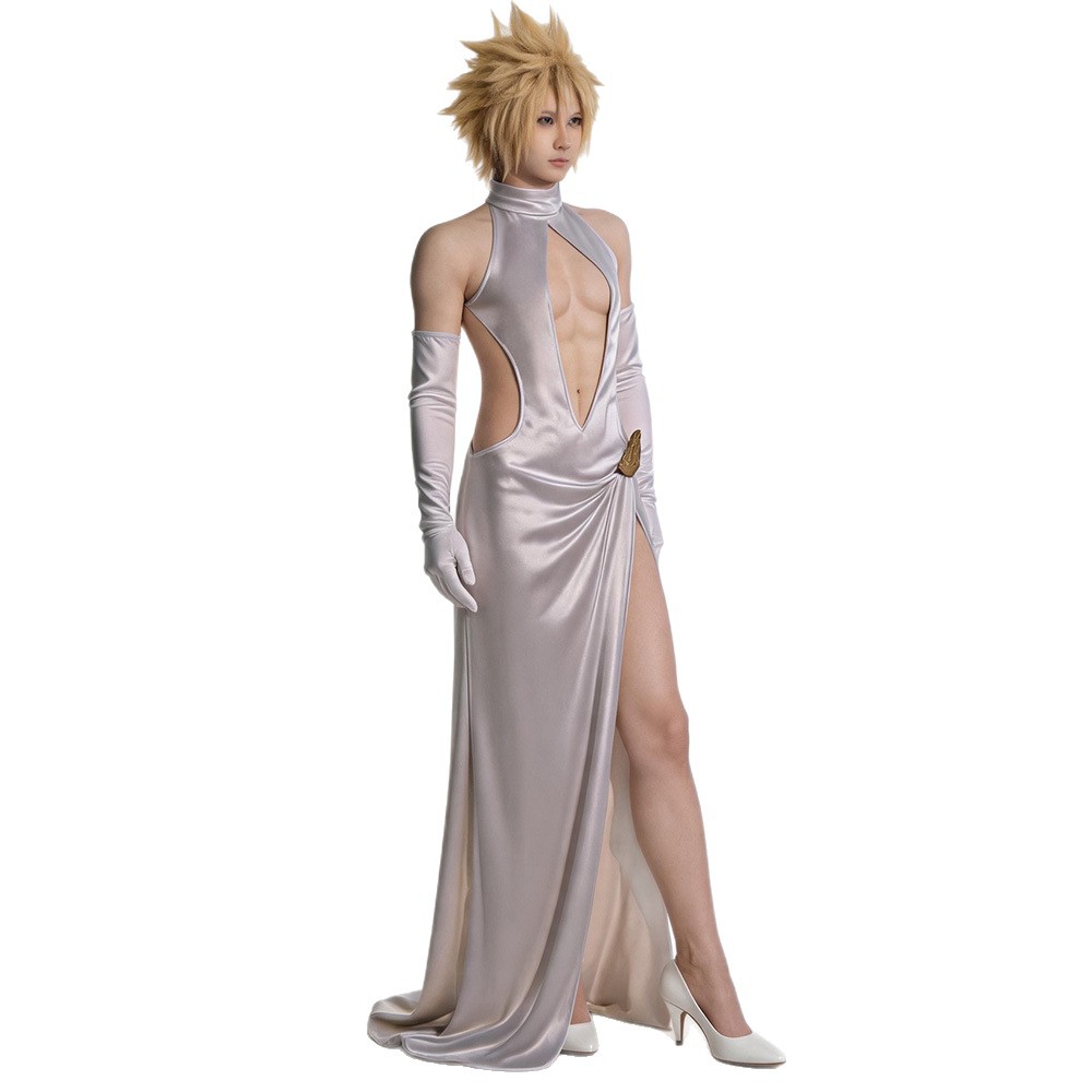 FF7 Cloud Strife Cosplay Gaun  - Anime Cosplay Outfits Female ulasan dan harga