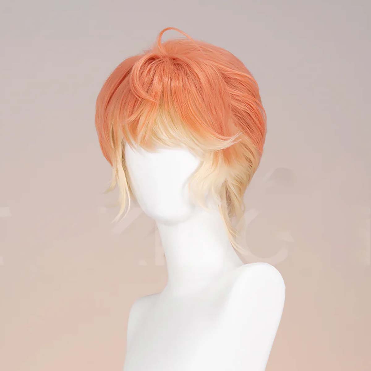 Wig Rambut Pendek Oranye Kunin - Anime Cosplay Orange Hair ulasan dan harga