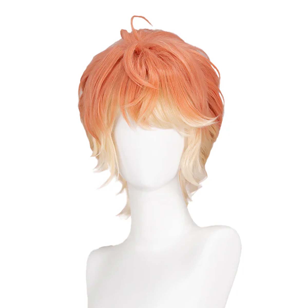 Wig Rambut Pendek Oranye Kunin - Anime Cosplay Orange Hair ulasan dan harga