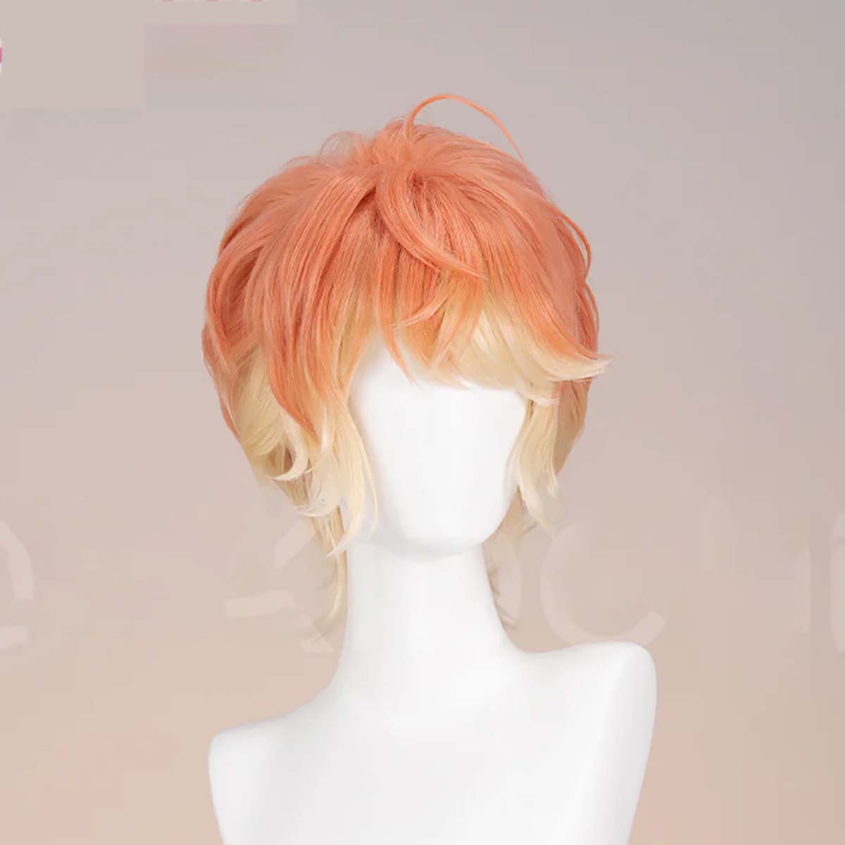 Wig Rambut Pendek Oranye Kunin - Anime Cosplay Orange Hair ulasan dan harga