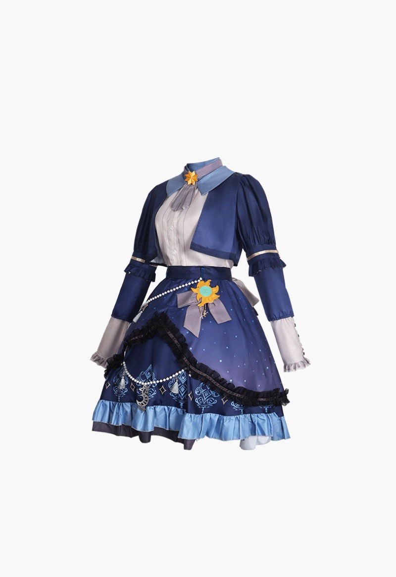 Gaun Warna-warni Bintang PJSK  - Anime Cosplay Dress ulasan dan harga