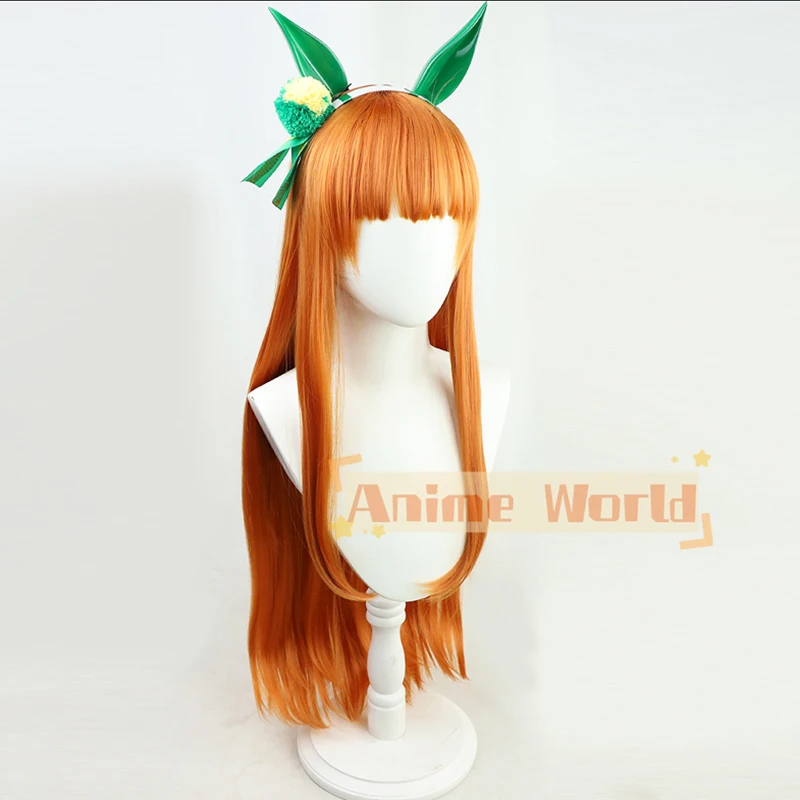 Wig Cosplay Anime Uma Musume P - Anime Cosplay Orange Hair ulasan dan harga