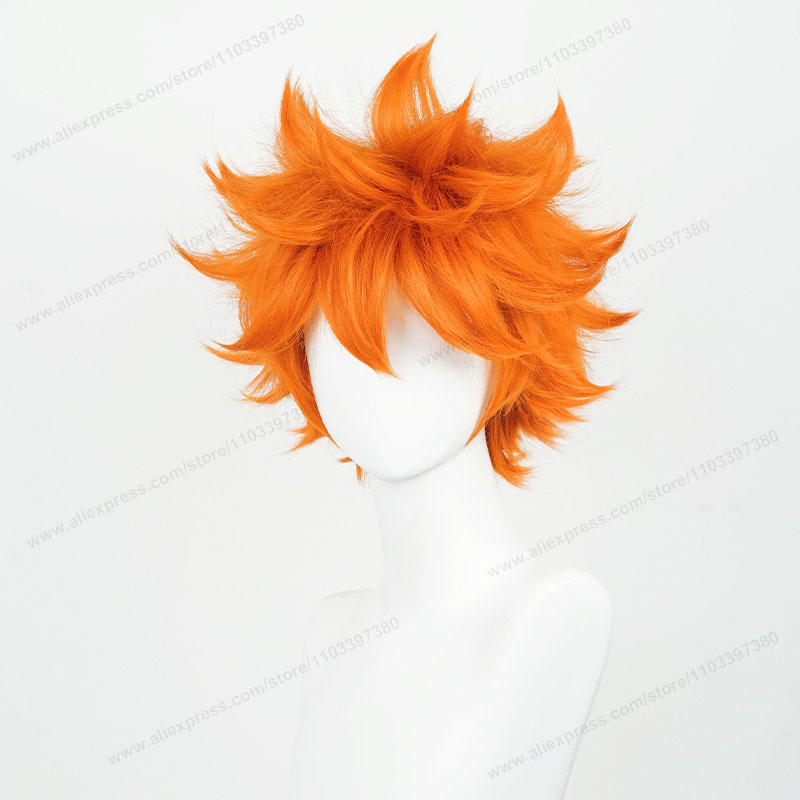 Hinata Shoyo Wig Cosplay 26cm, - Anime Cosplay Orange Hair ulasan dan harga