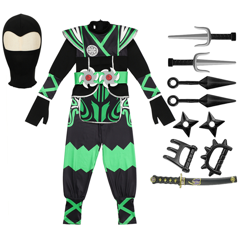 Set Kostum Ninja Jepang untuk  - Anime Cosplay Boy ulasan dan harga