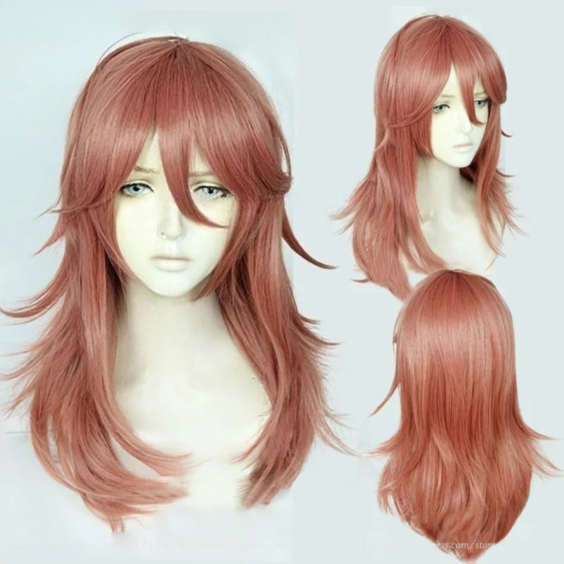 Wig Cosplay Anime COS Angel De - Anime Cosplay Orange Hair ulasan dan harga