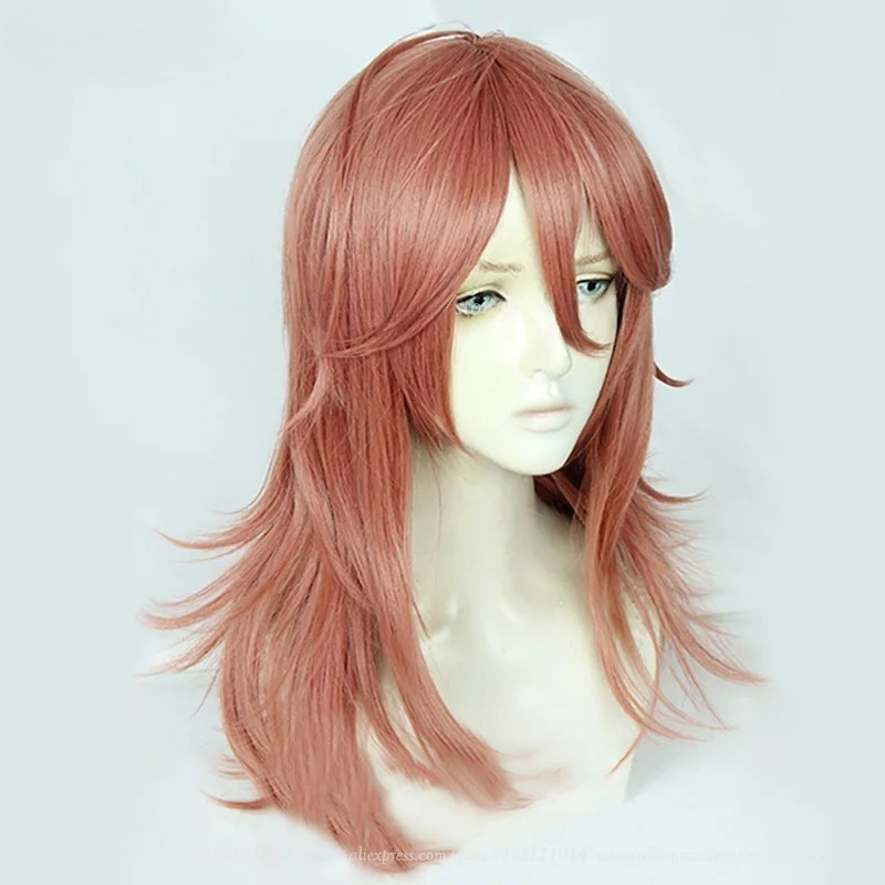 Wig Cosplay Anime COS Angel De - Anime Cosplay Orange Hair ulasan dan harga