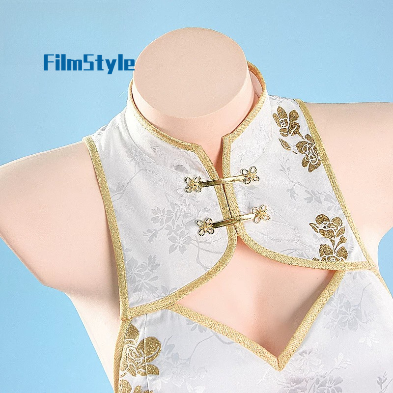 Gaun Qipao Cina Buatan Penggem - Anime Cosplay Alya ulasan dan harga