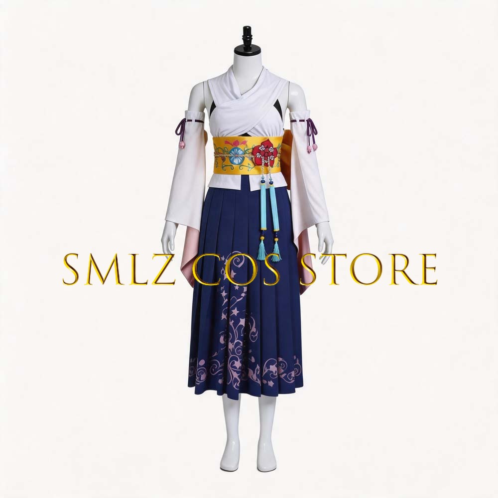 Smlz FFX Yuna Cosplay Anime FF - Anime Cosplay Dress ulasan dan harga