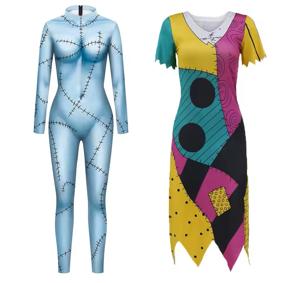 Gaun Cosplay Sally Film Anime  - Anime Cosplay Outfits Female ulasan dan harga