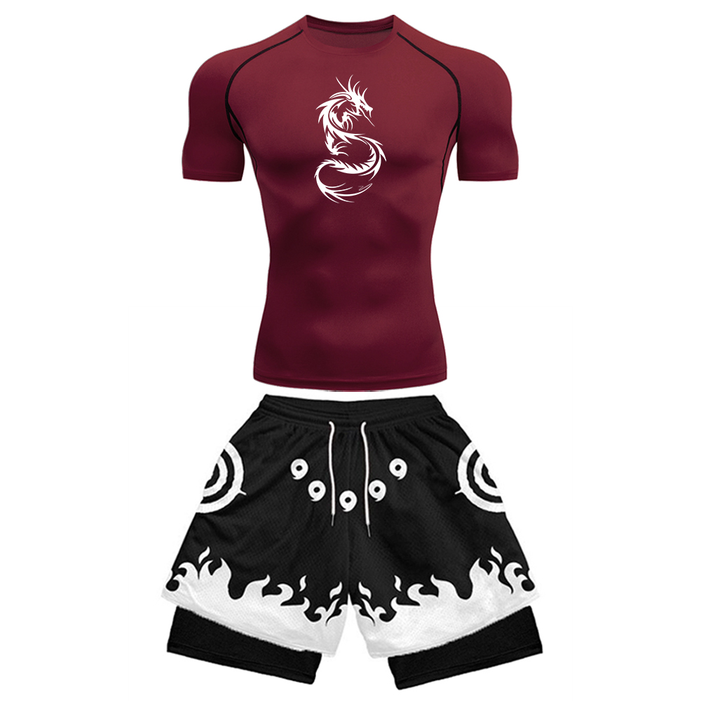 2PCS Setelan Gym Anime Pria Ka - Anime & Cosplay Expo Acx 2025 ulasan dan harga