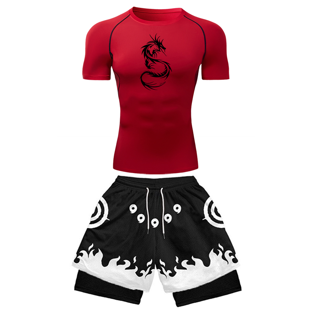2PCS Setelan Gym Anime Pria Ka - Anime & Cosplay Expo Acx 2025 ulasan dan harga
