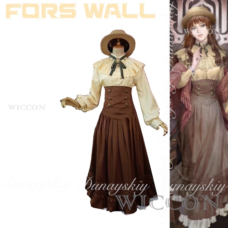 Gaun Krem Penulis Fiksi Penyih - Anime Cosplay Dress ulasan dan harga