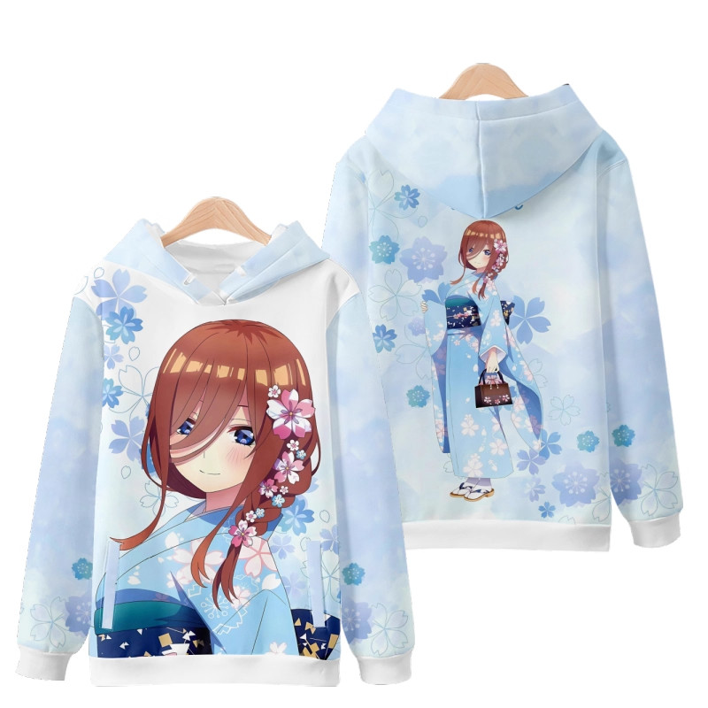 Kostum Cosplay Hoodie Berkerud - Quintuplets Anime Cosplay ulasan dan harga