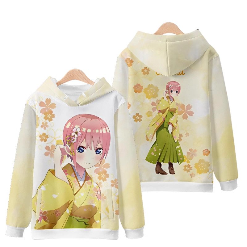 Kostum Cosplay Hoodie Berkerud - Quintuplets Anime Cosplay ulasan dan harga