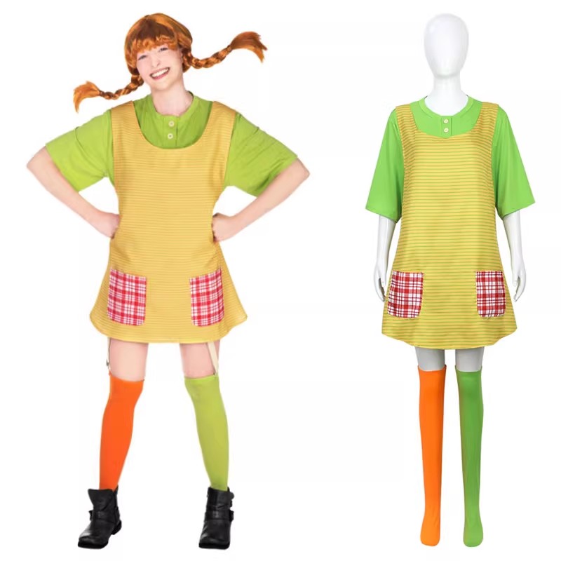 Kostum Cosplay Piippi Gaun Hij - Anime Cosplay Boy ulasan dan harga