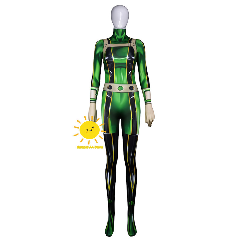 Kostum Cosplay Anime Asui Tsuy - Anime Cosplay Jujutsu ulasan dan harga