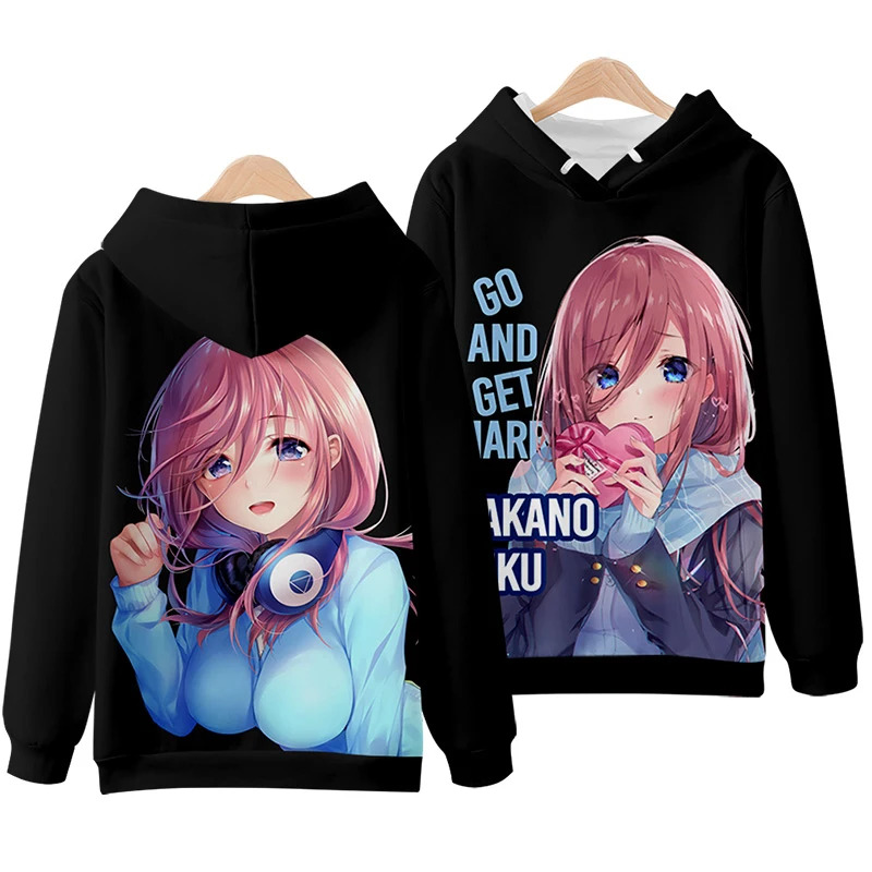 Vivi 2025 Hoodie 3D The Quinte - Quintuplets Anime Cosplay ulasan dan harga