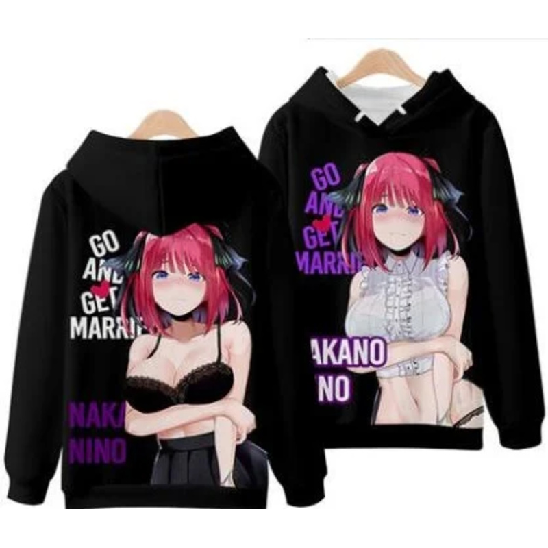 Vivi 2025 Hoodie 3D The Quinte - Quintuplets Anime Cosplay ulasan dan harga