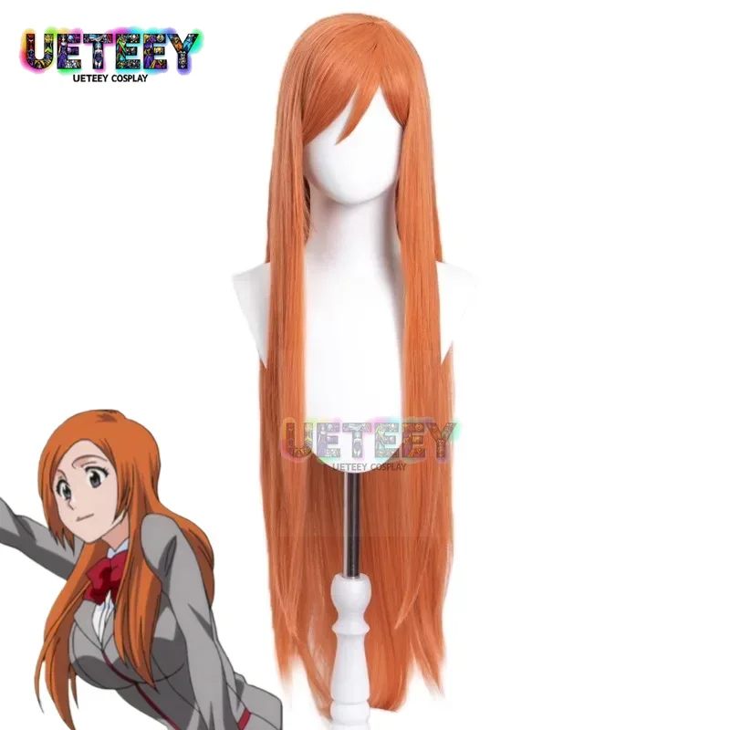 UETEEY COS Anime Bleach Inoue  - Anime Cosplay Orange Hair ulasan dan harga